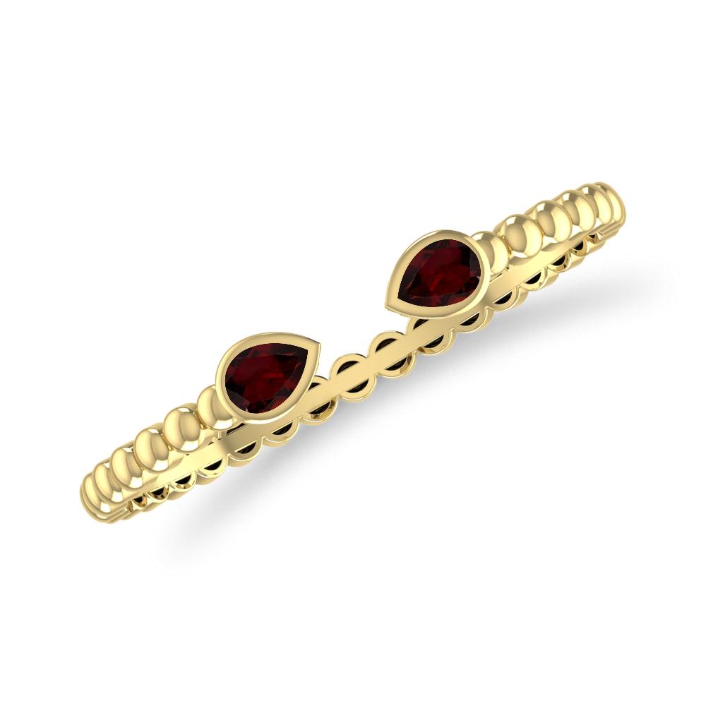 Yellow Gold - Garnet