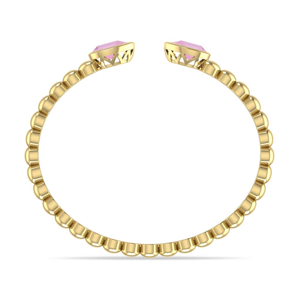 Yellow Gold - Pink Tourmaline