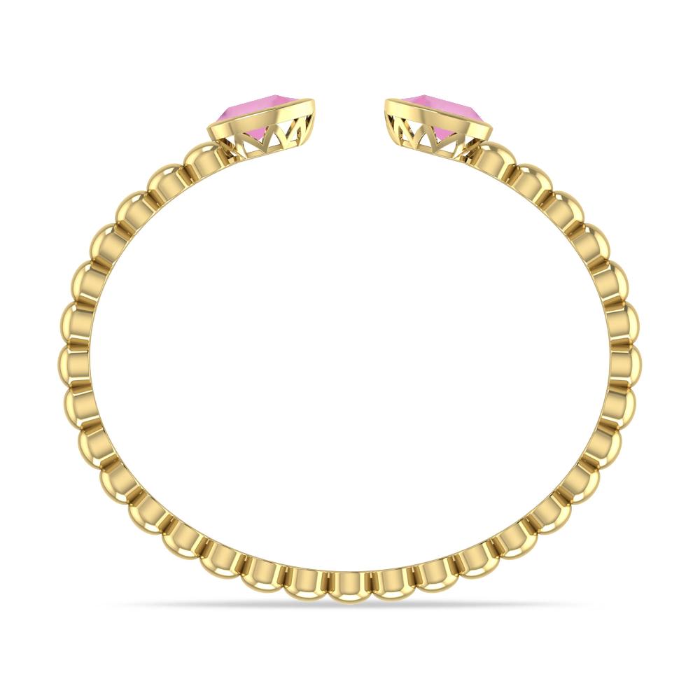 Yellow Gold - Pink Tourmaline