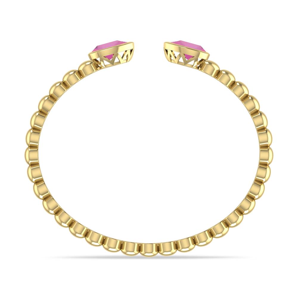 Yellow Gold - Pink Tourmaline