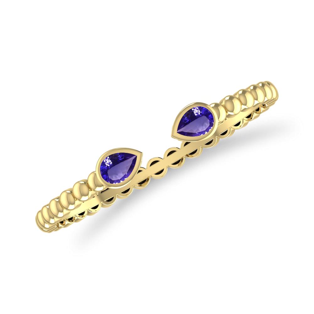 Yellow Gold - Tanzanite