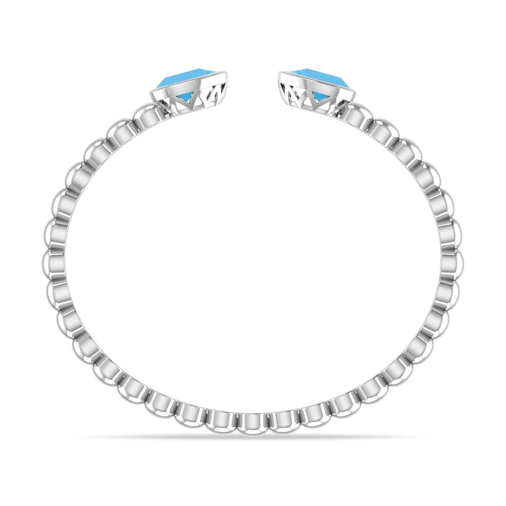 White Gold - Blue Topaz