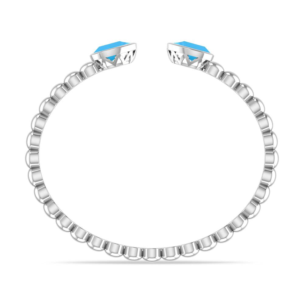 White Gold - Blue Topaz
