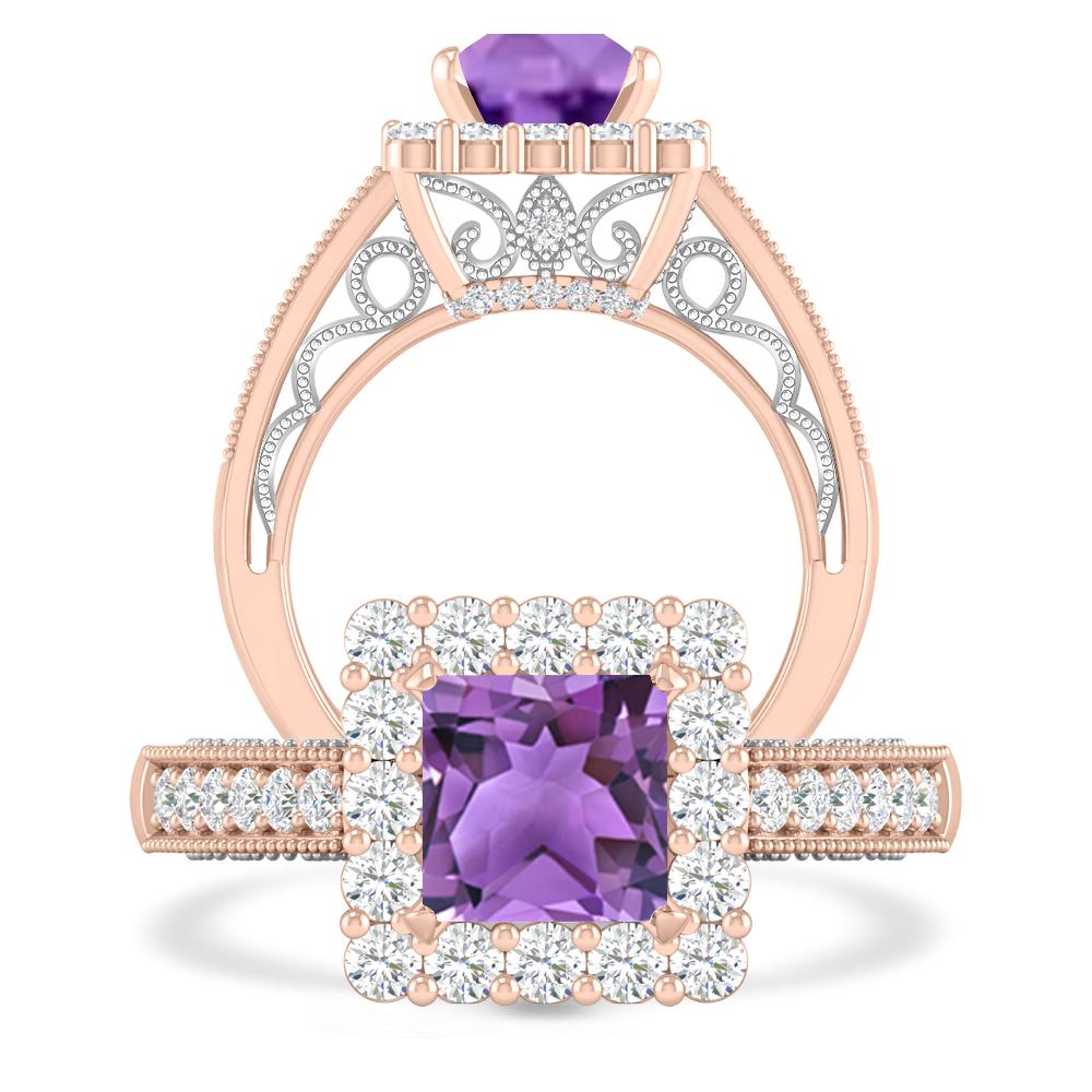 Rose Gold - Amethyst