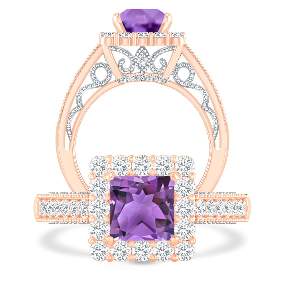 Rose Gold - Amethyst