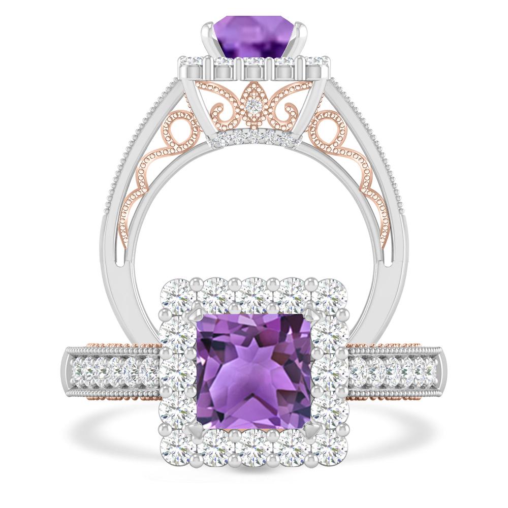 White Gold - Amethyst