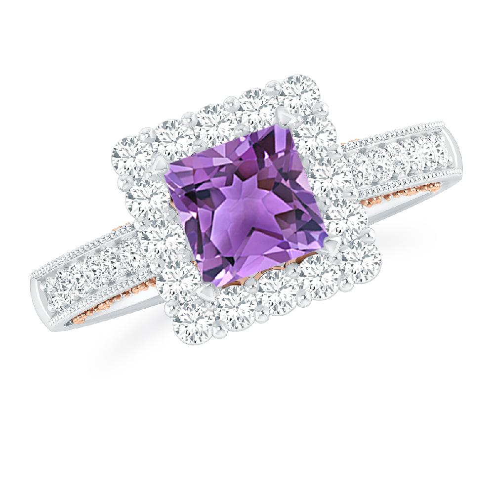 White Gold - Amethyst