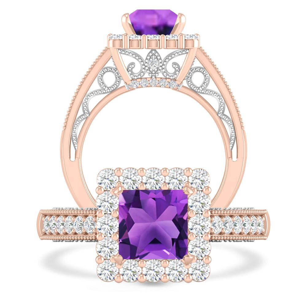 Rose Gold - Amethyst