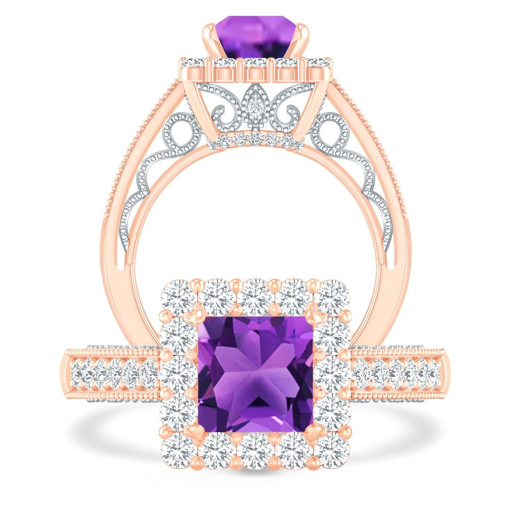 Rose Gold - Amethyst