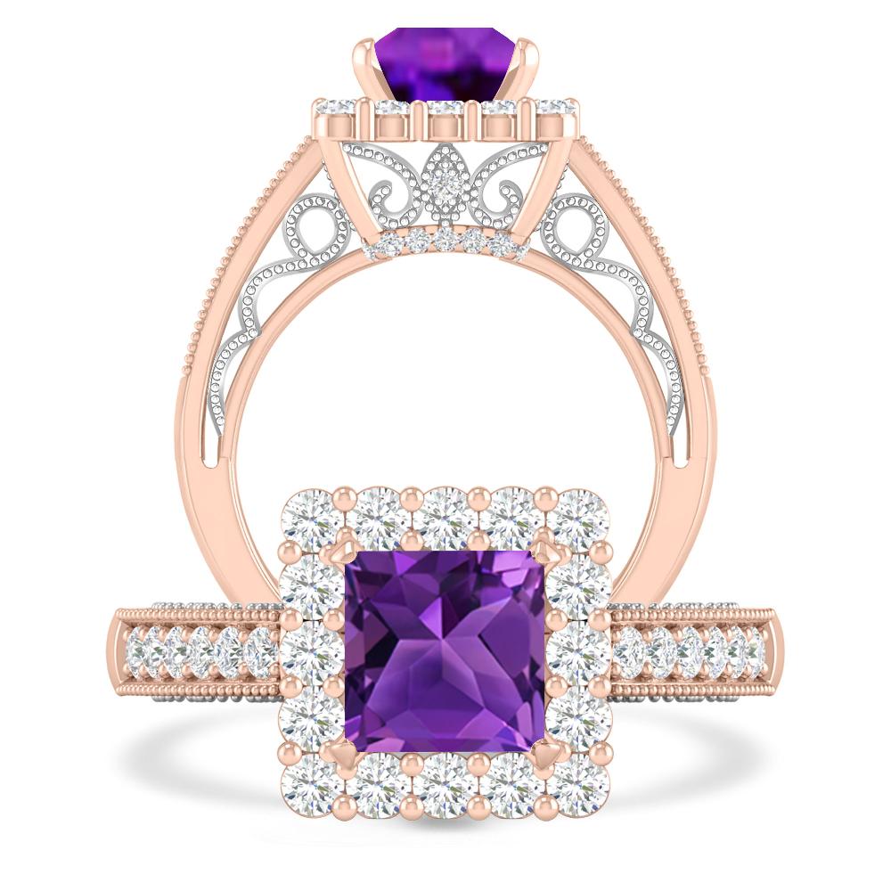 Rose Gold - Amethyst