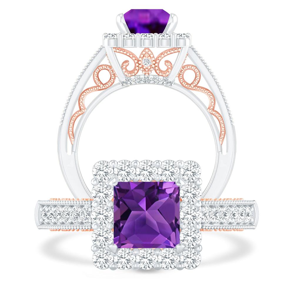 White Gold - Amethyst