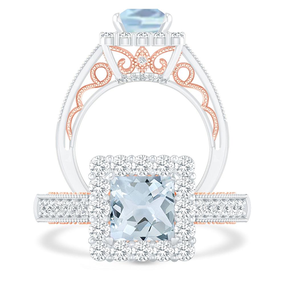 White Gold - Aquamarine