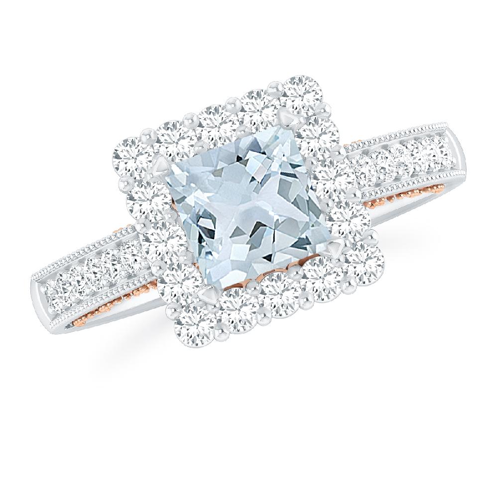 White Gold - Aquamarine