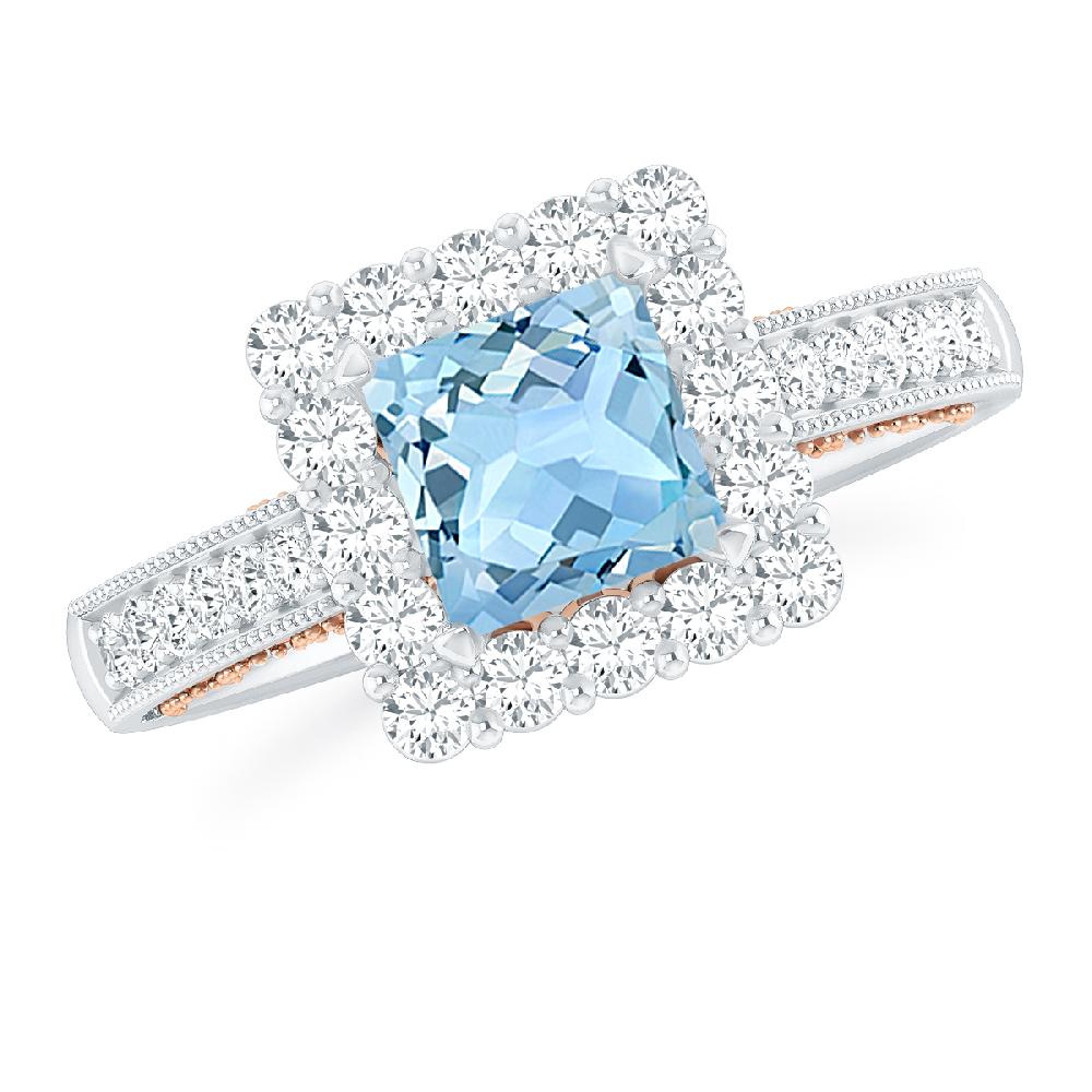 White Gold - Aquamarine