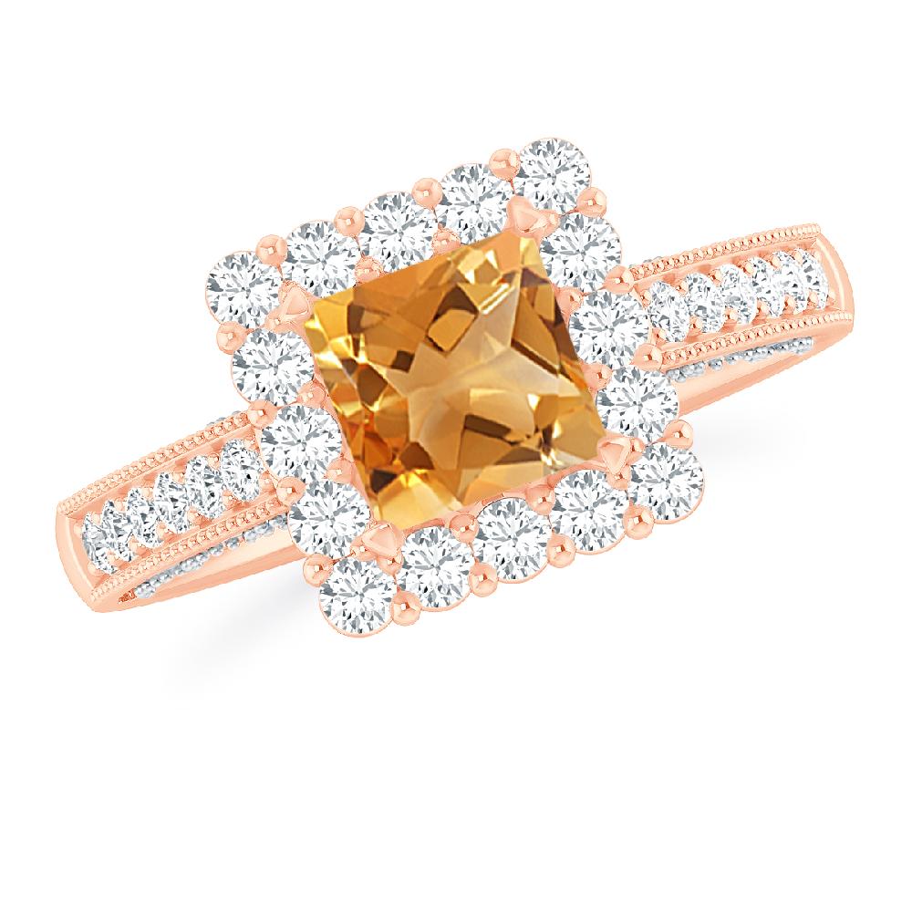 Rose Gold - Citrine