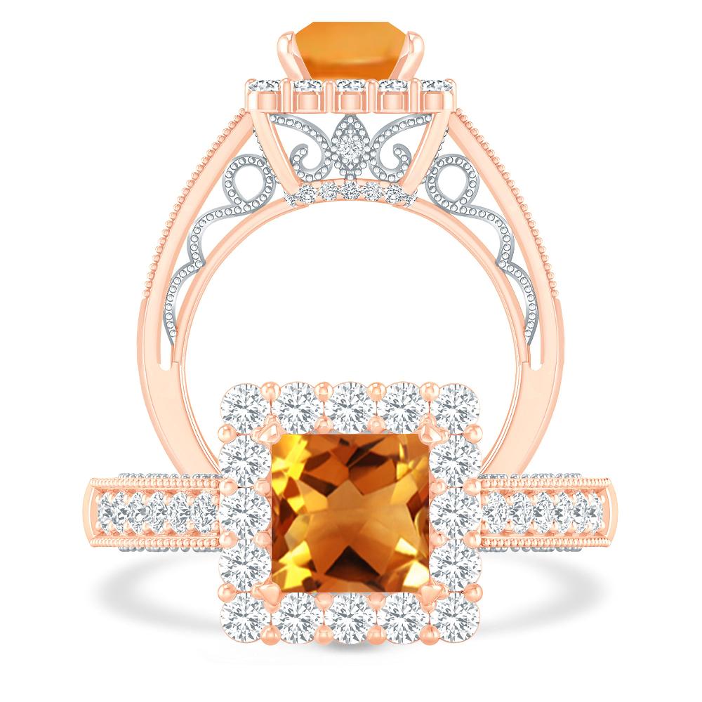 Rose Gold - Citrine