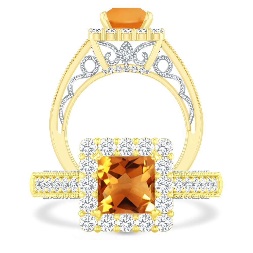 Yellow Gold - Citrine