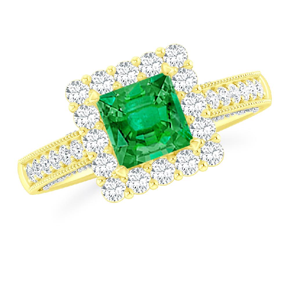 Yellow Gold - Emerald