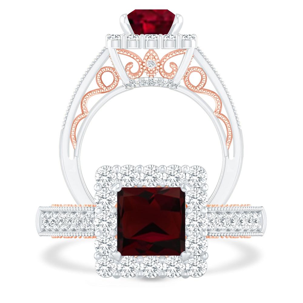 White Gold - Garnet