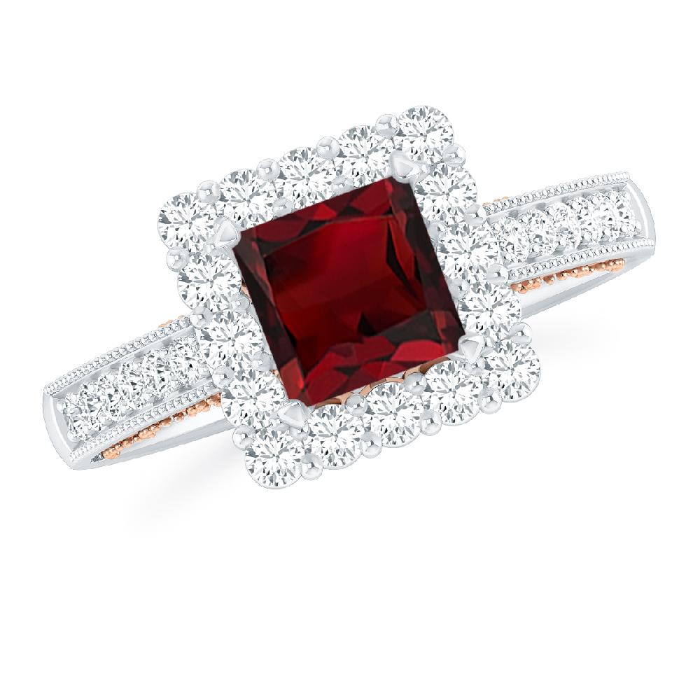 White Gold - Garnet