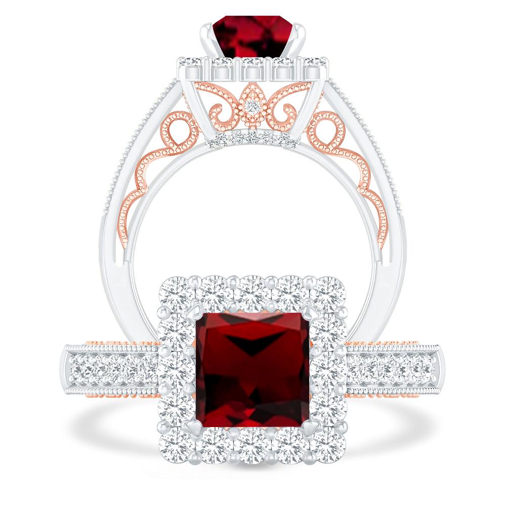 White Gold - Garnet