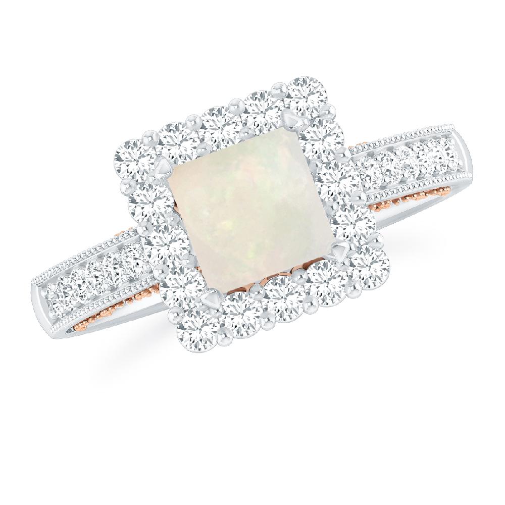 White Gold - Opal