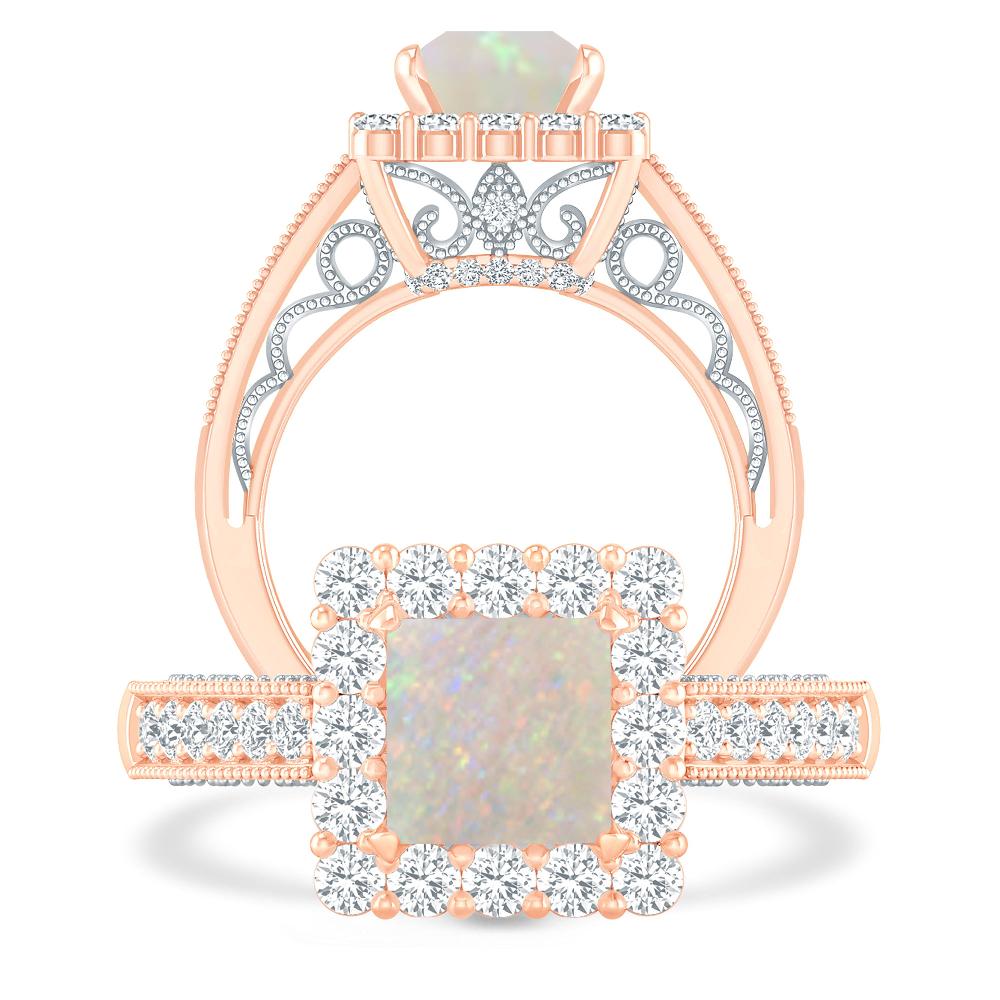 Rose Gold - Opal