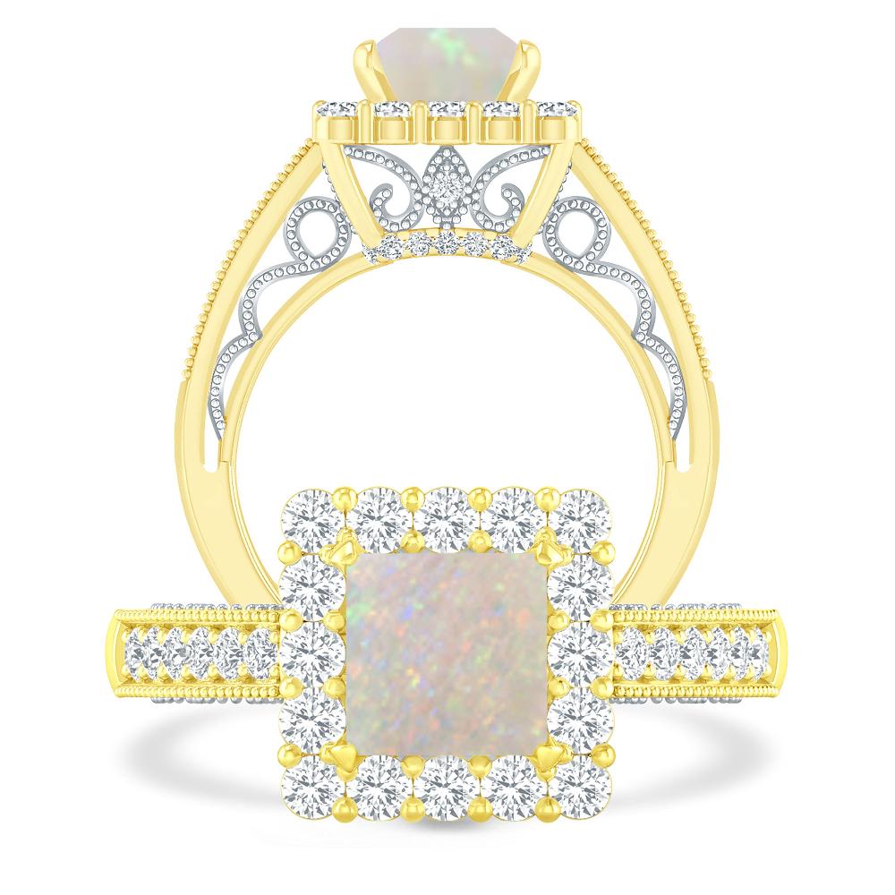 Yellow Gold - Opal