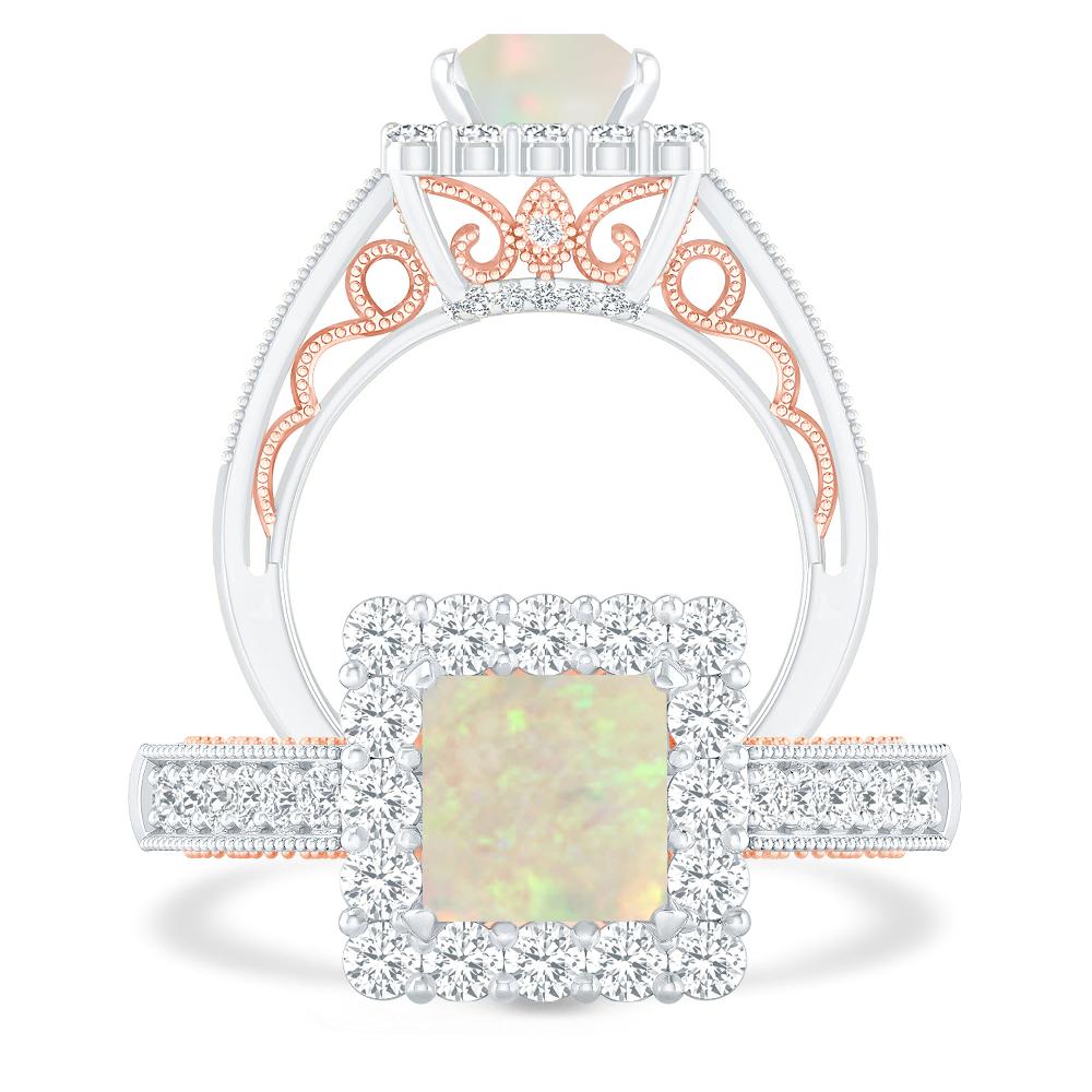 White Gold - Opal