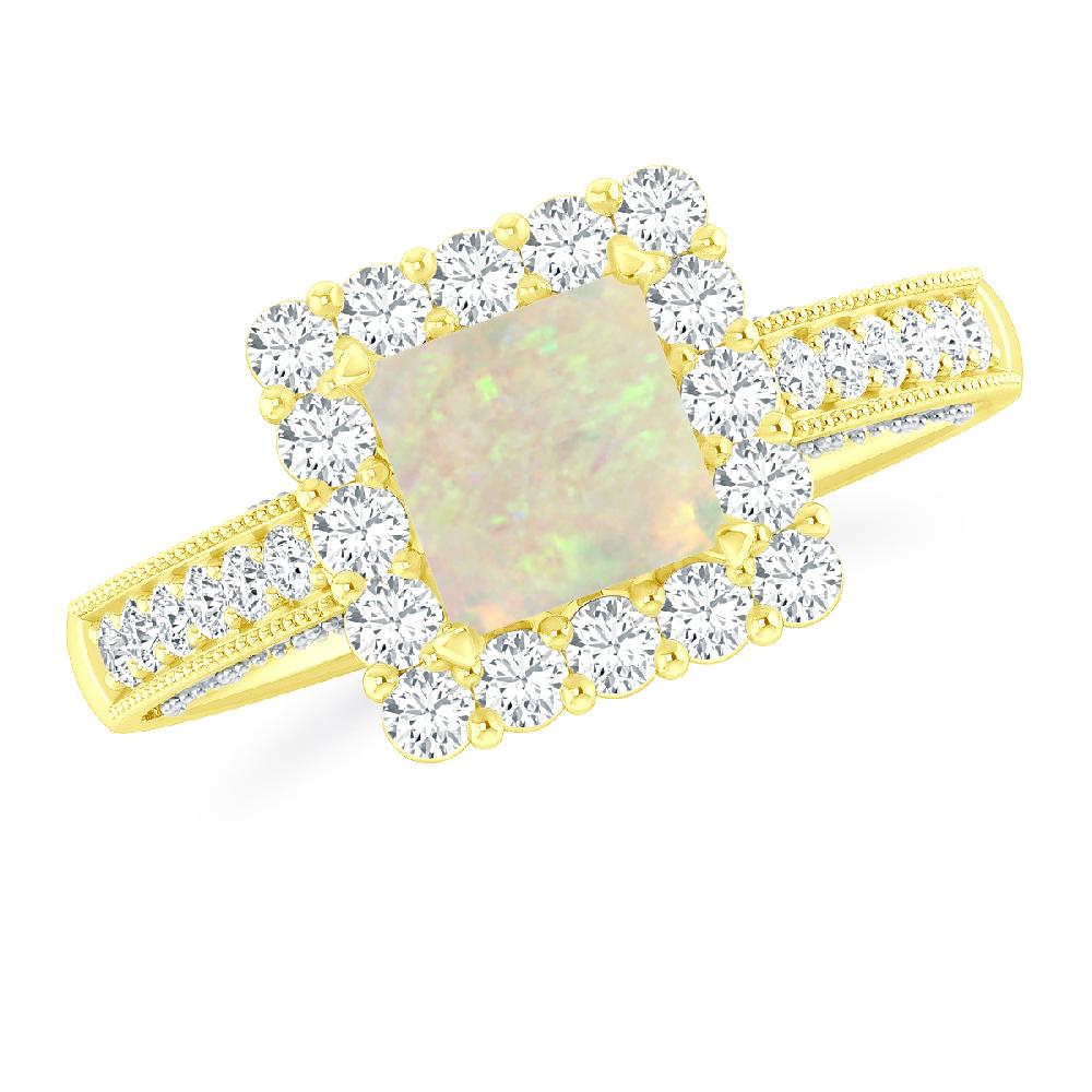 Yellow Gold - Opal