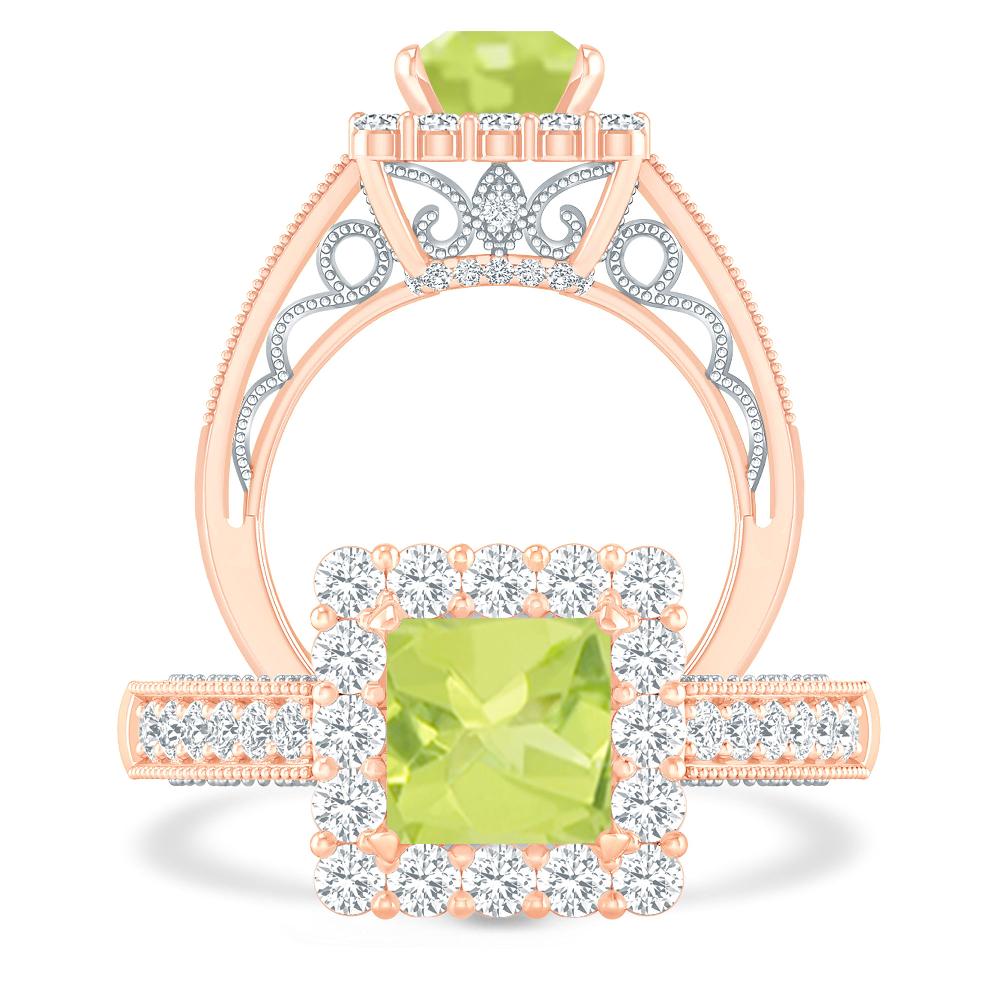 Rose Gold - Peridot