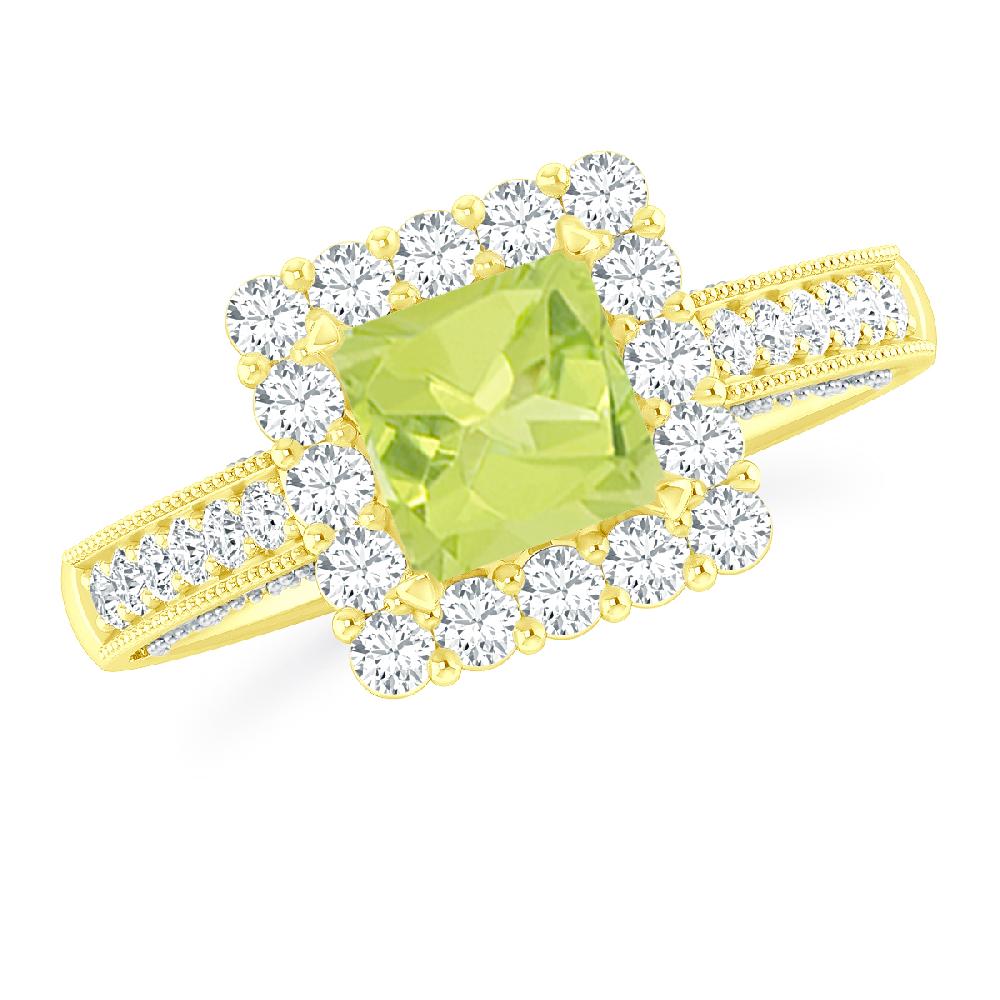 Yellow Gold - Peridot