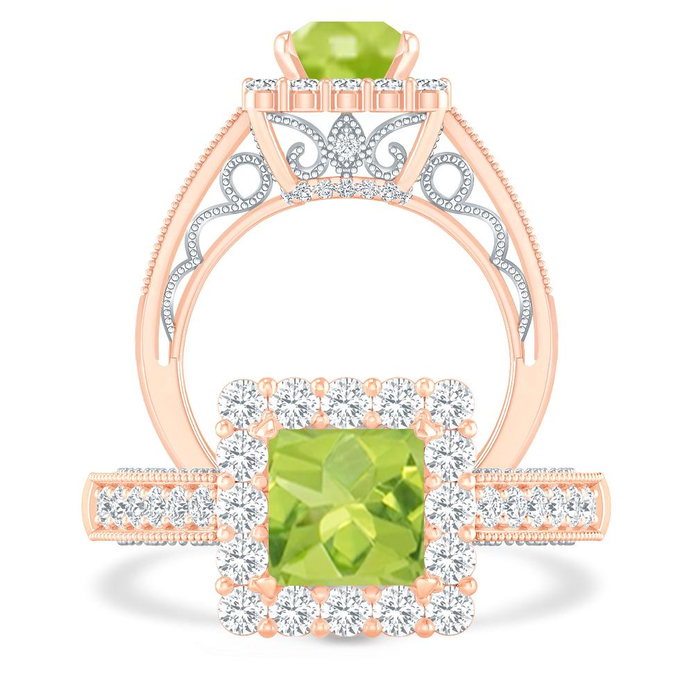 Rose Gold - Peridot