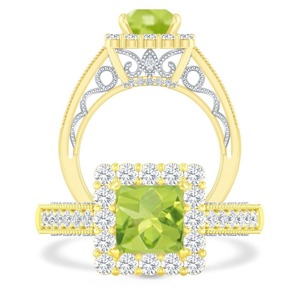 Yellow Gold - Peridot