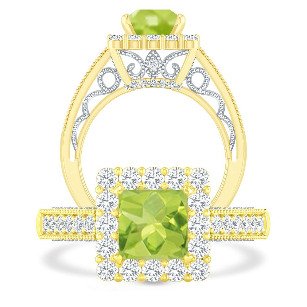 Yellow Gold - Peridot