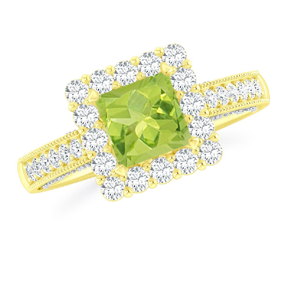 Yellow Gold - Peridot