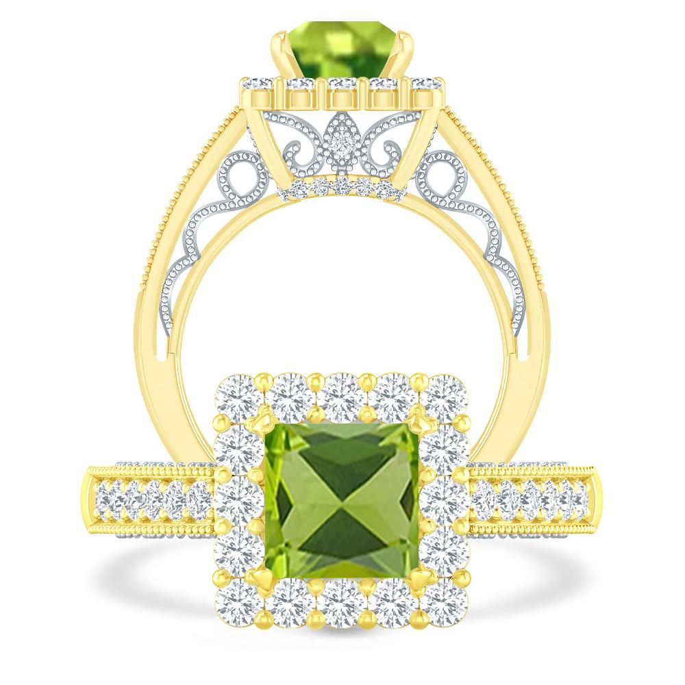 Yellow Gold - Peridot