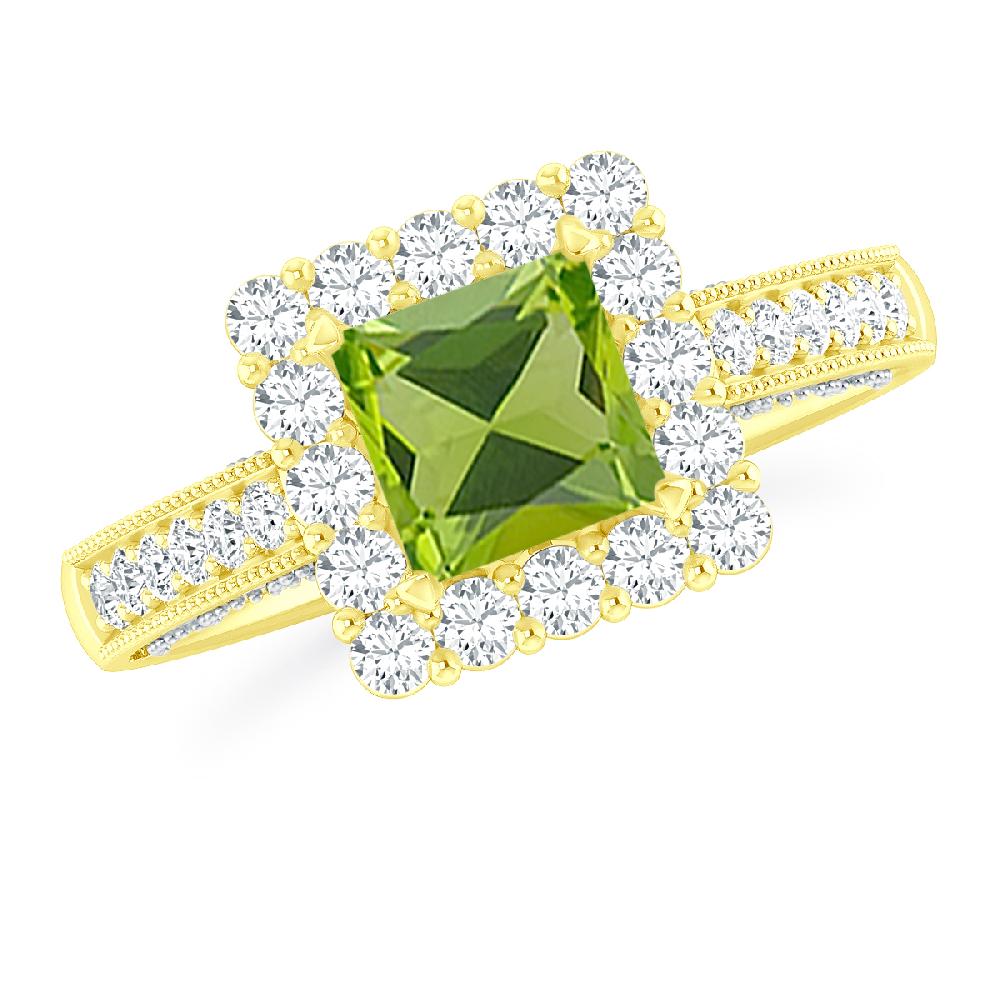 Yellow Gold - Peridot