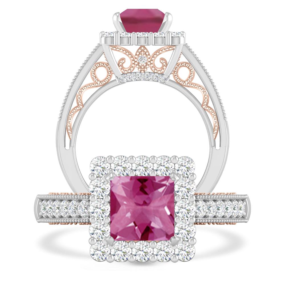 White Gold - Pink Tourmaline