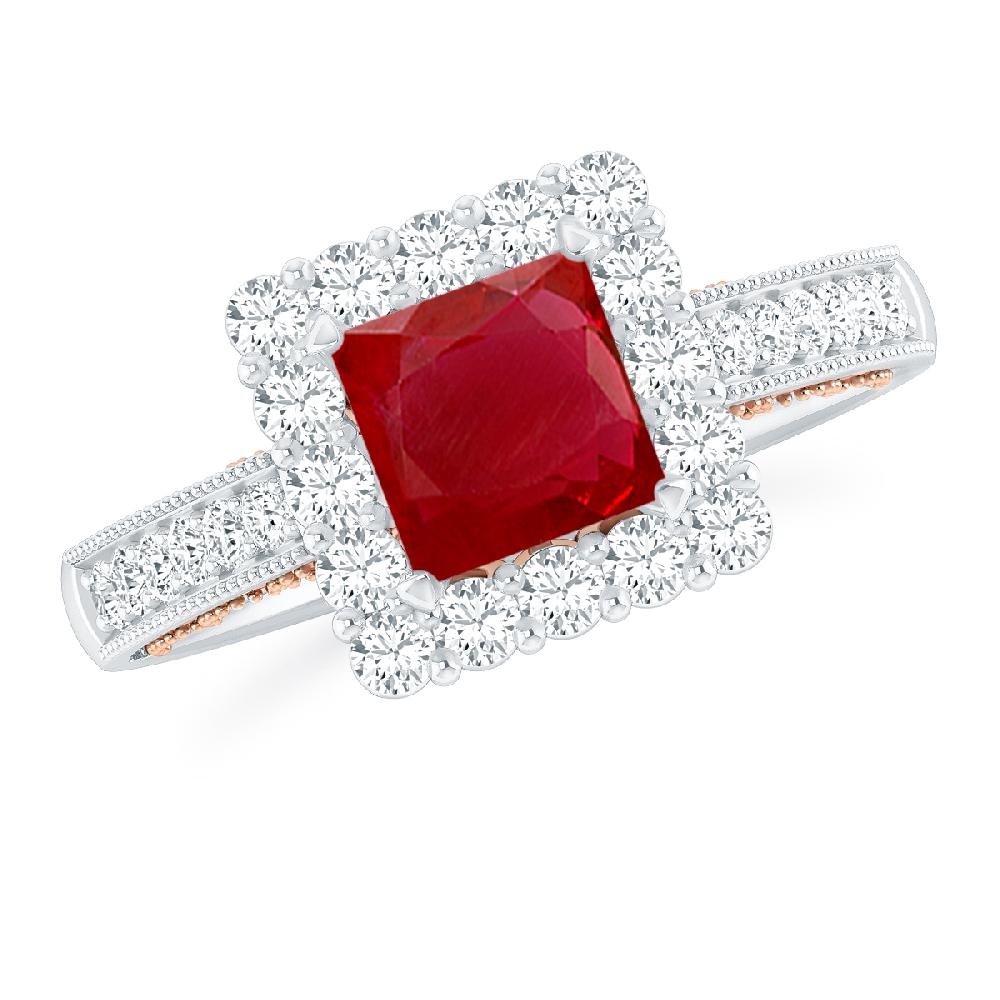 White Gold - Ruby