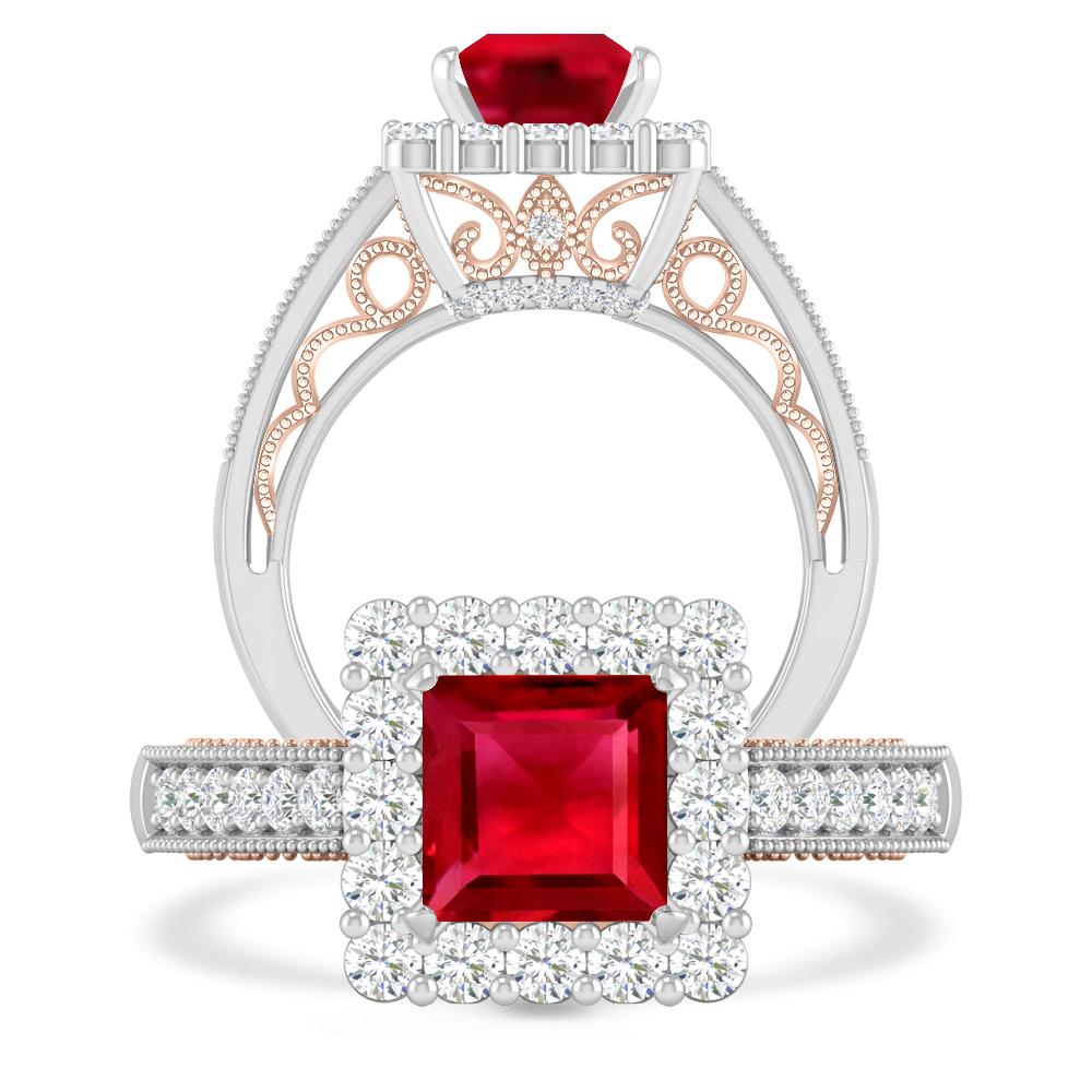 White Gold - Ruby