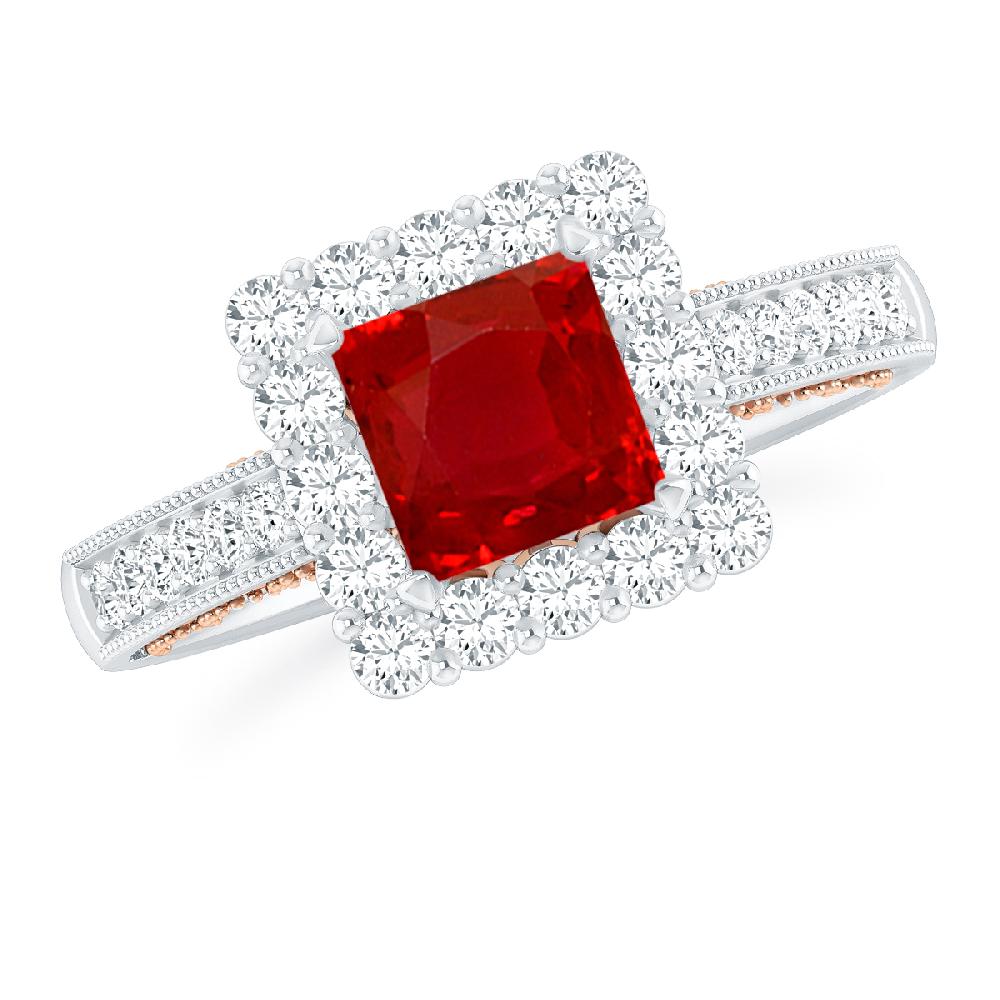 White Gold - Ruby