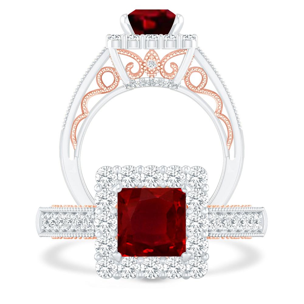 White Gold - Ruby