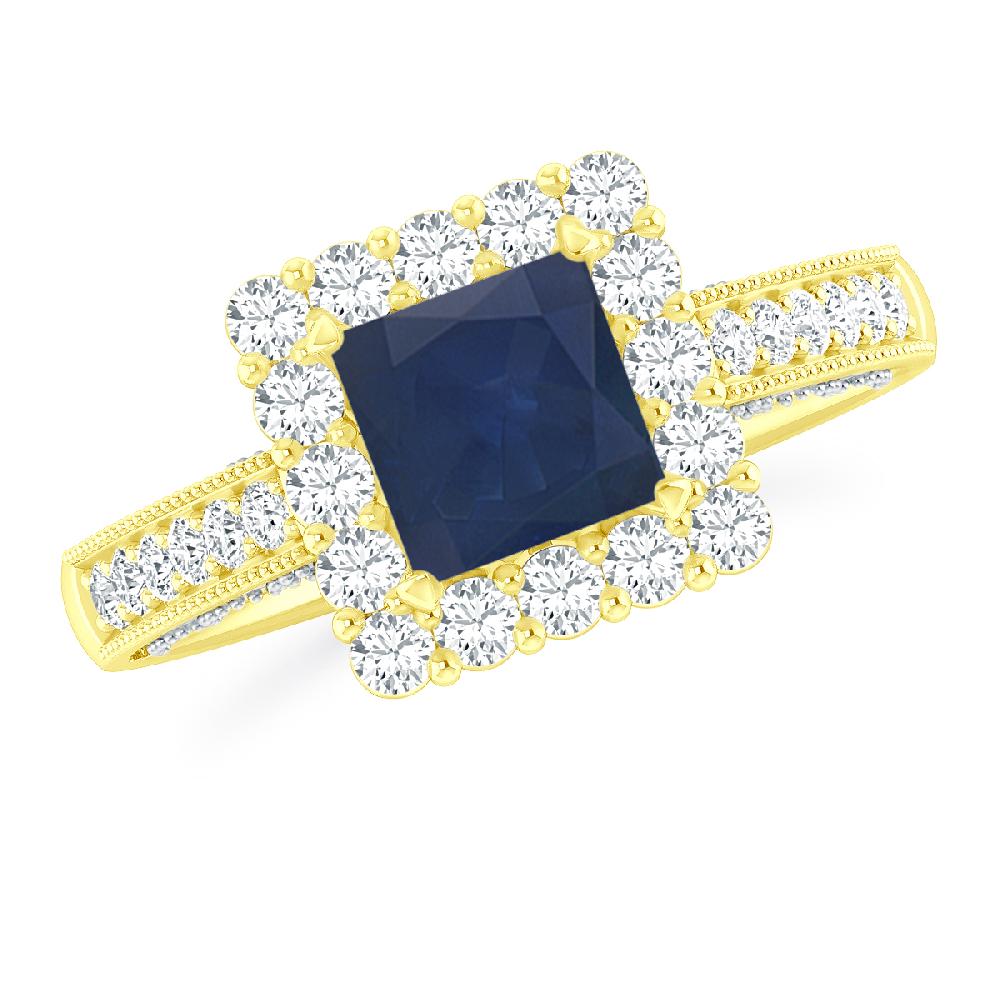 Yellow Gold - Sapphire