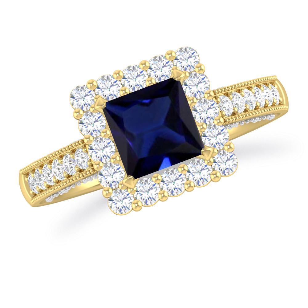 Yellow Gold/White Gold - Sapphire