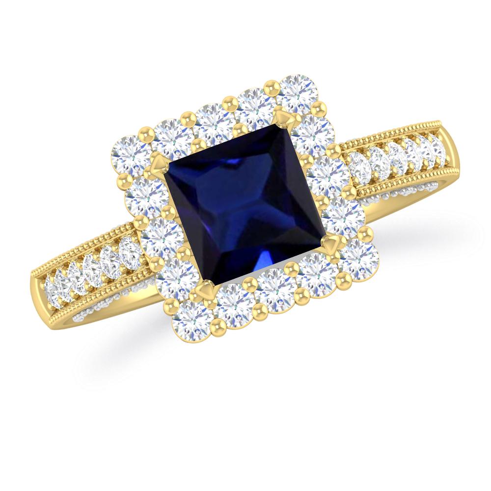 Yellow Gold - Sapphire