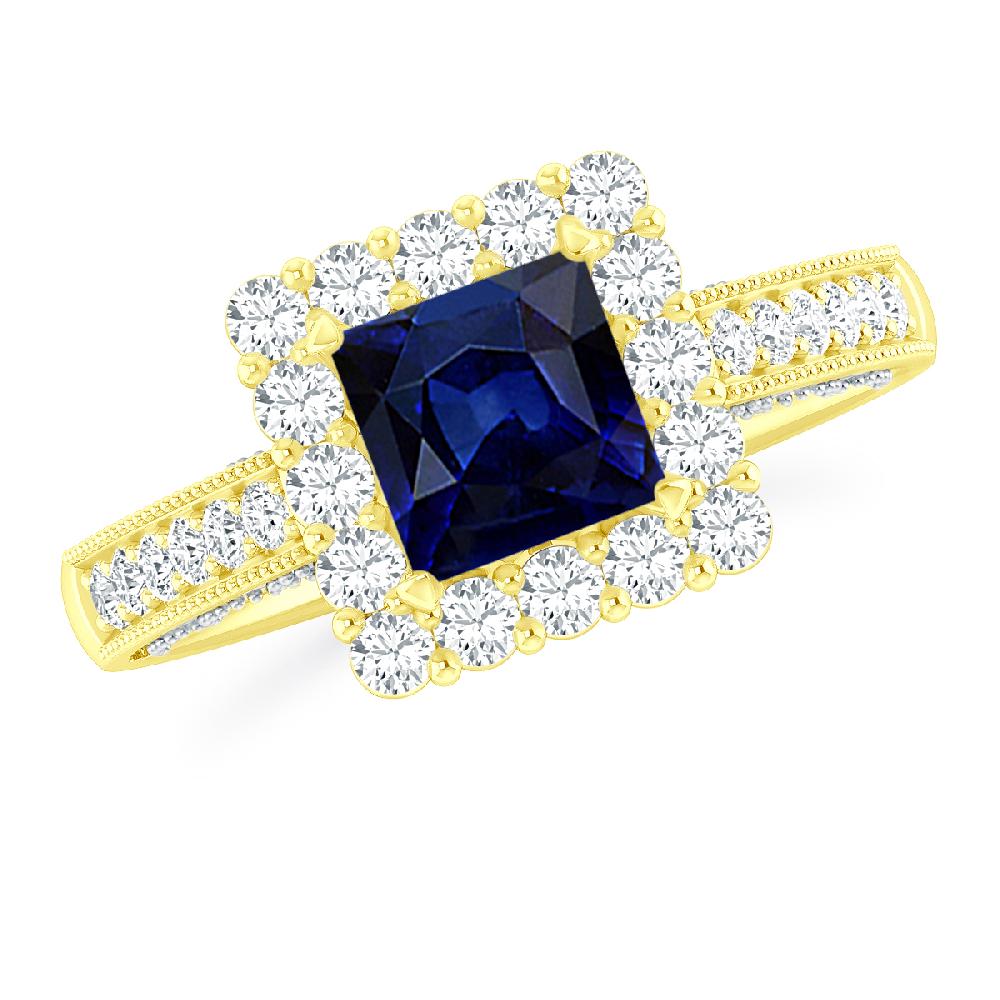 Yellow Gold - Sapphire