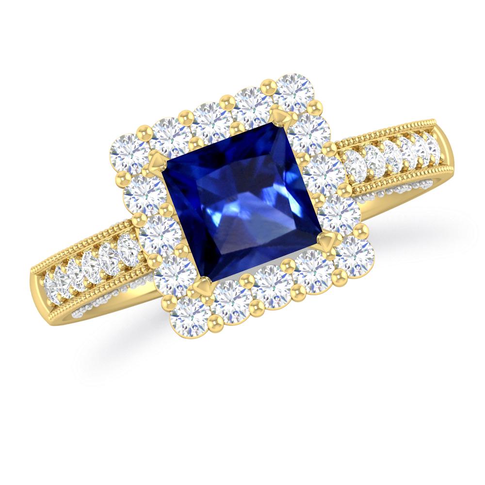 Yellow Gold - Sapphire