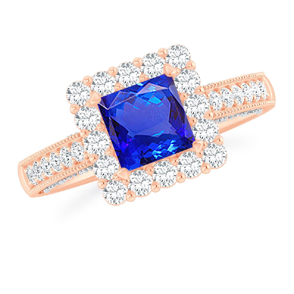 Rose Gold - Tanzanite