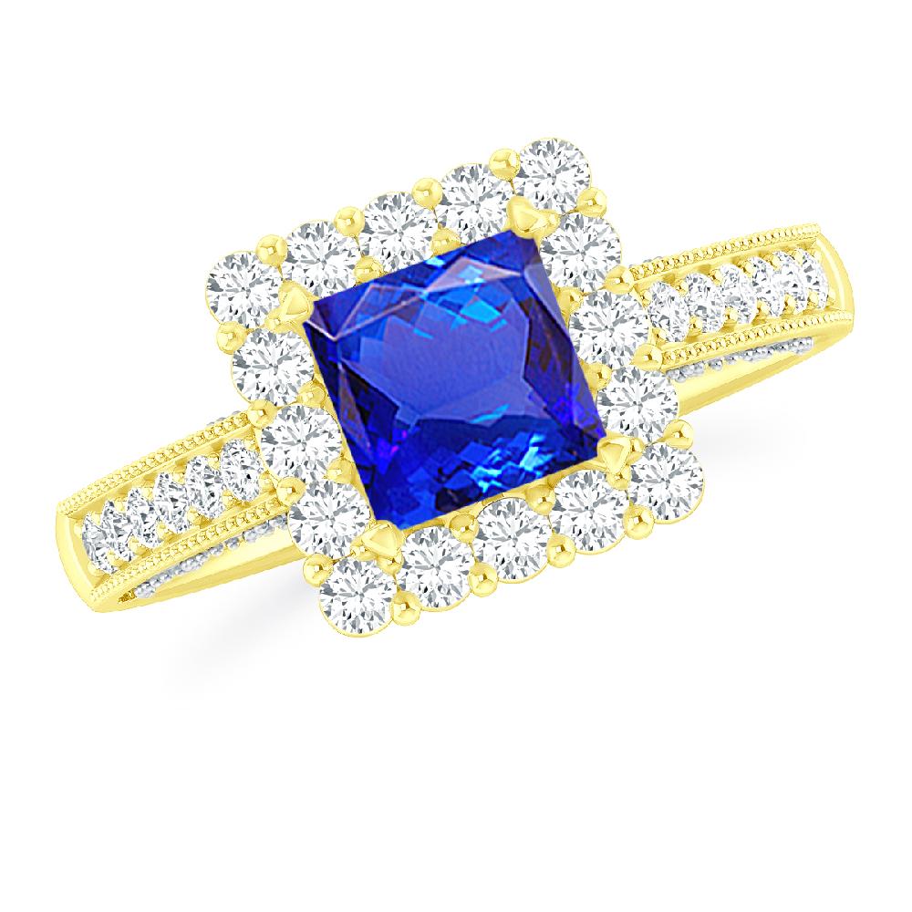 Yellow Gold - Tanzanite